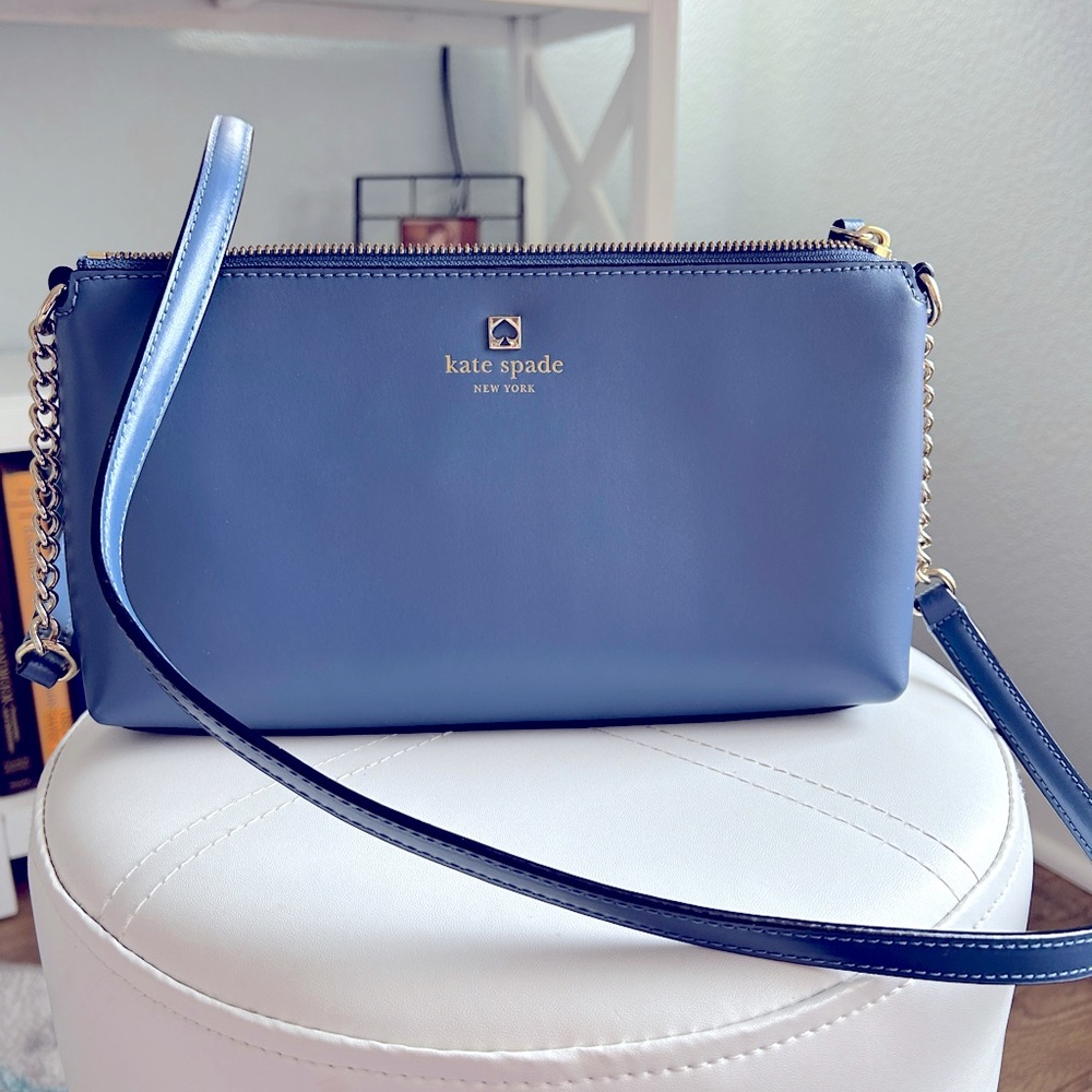 Blue Kate Spade crossbody bag